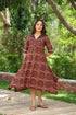 Women Geometric Printed Cotton Ethnic Dresses